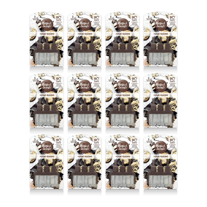 Perfect Scents Home Baking 3 Scents Air Freshener Refill 19ml on a clean white background
