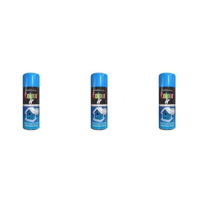 Paint Factory Colour It Beautiful Blue Gloss 250 ml - Pack of 3