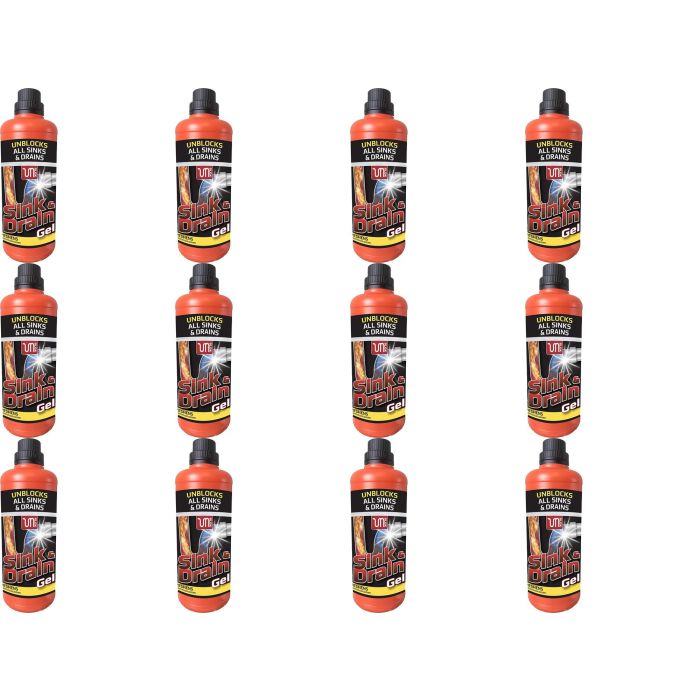 Homecare Essential Power Sink & Drain Unblocker Gel 1 Litre - Pack of 12