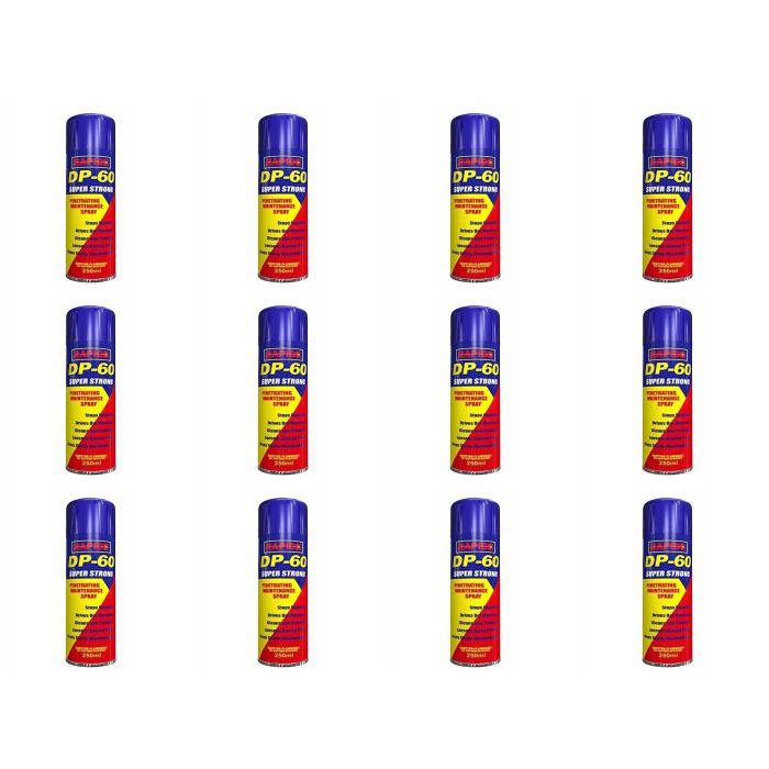Rapide DP60 Penetrating Cleaning Maintenance Spray 250ml can on a workshop bench
