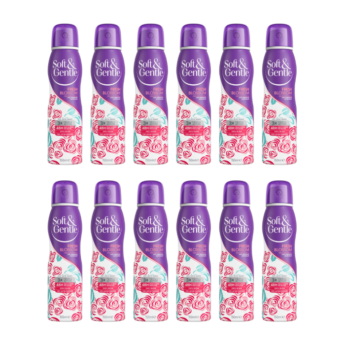 Soft & Gentle Fresh Blossom Anti-Perspirant 150ml - Pack of 12