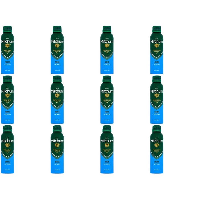 Mitchum Mens Ice Fresh Deodorant 150ml - Pack of 12