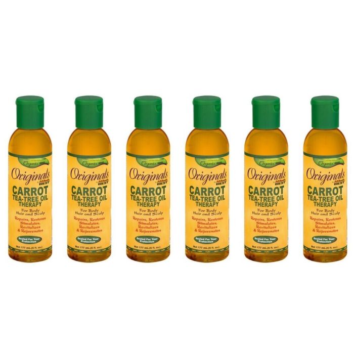 Originals by Africa's Best Carrot Tea Tree Oil 177ML - Pack of 6