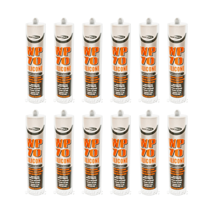 Bond it WP70 Translucent Silicone Sealant 300ml - Pack of 12