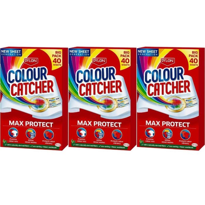 Dylon Max Protect Colour Catcher Sheets 40 Sheets - Pack of 3