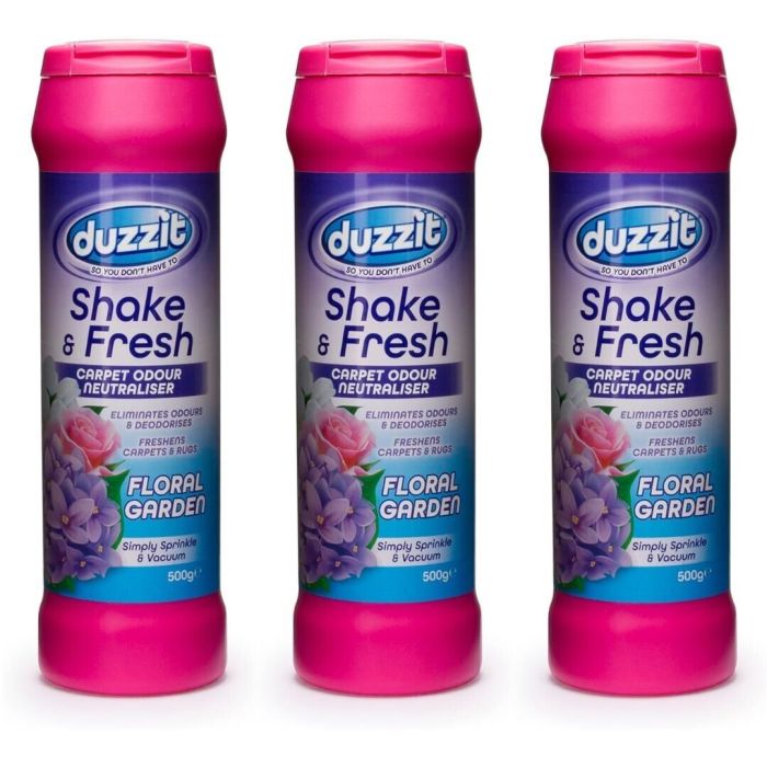 Duzzit Carpet Odour Neutralizer Shake & Fresh Floral Garden 500gm - Pack of 3