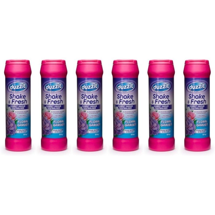 Duzzit Carpet Odour Neutralizer Shake & Fresh Floral Garden 500gm - Pack of 6