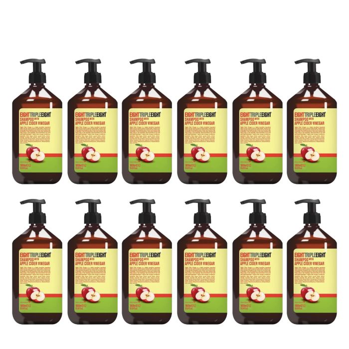 Eight Triple Eight Shampoo Apple Cider Vinegar 1L - Pack of 12