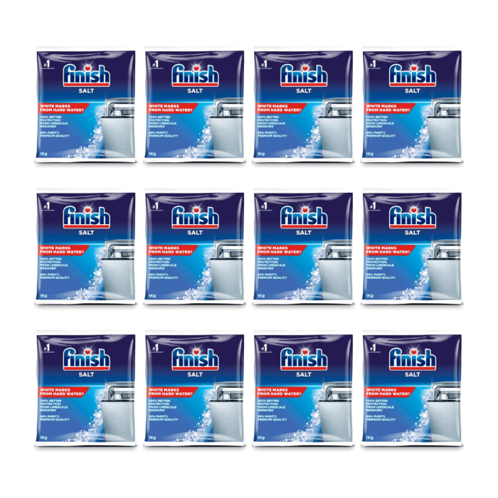 Finish Dishwasher Salt 1kg - Pack of 12