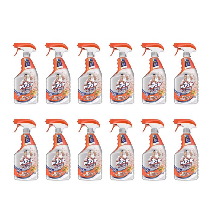 Mr Muscle Bathroom Cleaner Platinum Mandarin & Orange 750ml - Pack of 12