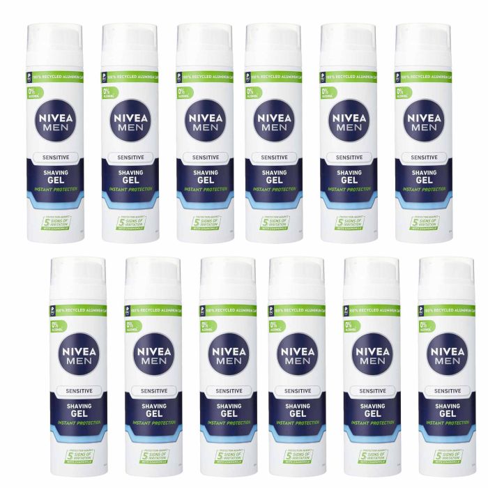 Nivea Shave Gel Sensitive Men 200ml - Pack of 12