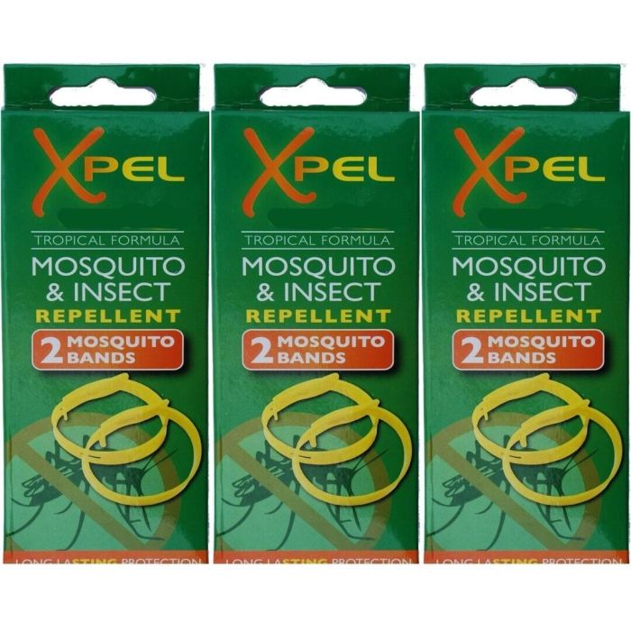 Xpel Tropical Formula Mosquito and Insect Repellent Bands 2 Bands - Pack of 3
