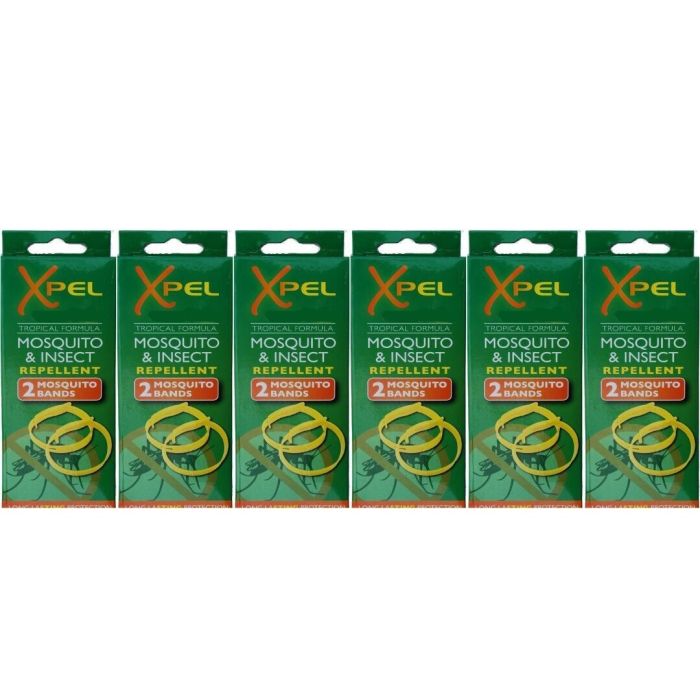 Xpel Tropical Formula Mosquito and Insect Repellent Bands 2 Bands - Pack of 6