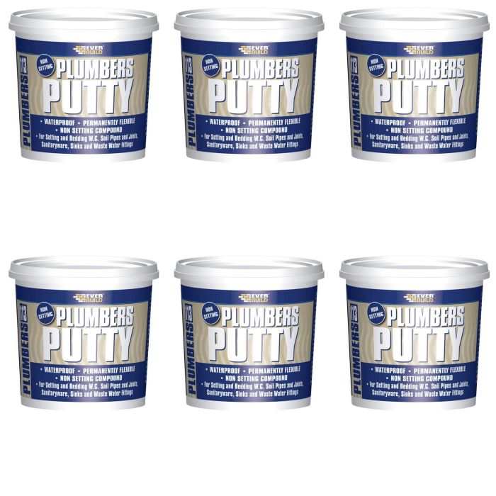 Everbuild 113 Plumbers Putty Beige, 750 g - Pack of 6