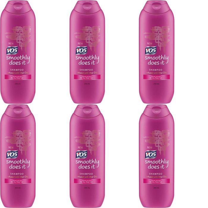 VO5 Smoothly Does It Shampoo 250ML - Pack of 6