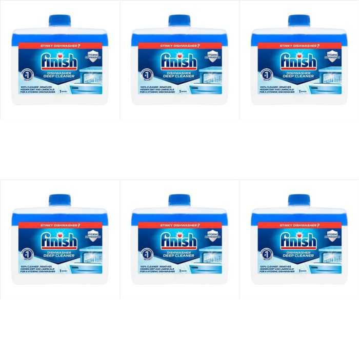 Finish Dishwasher Cleaner 250ml - Pack of 6