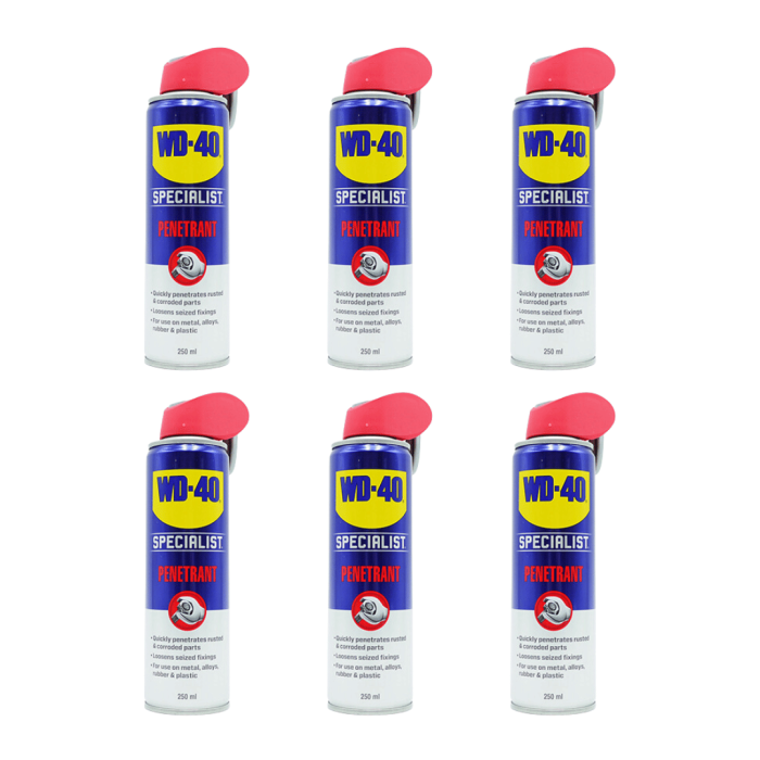 Wd40 Fast Specialist Penetrant 250ml - Pack of 6