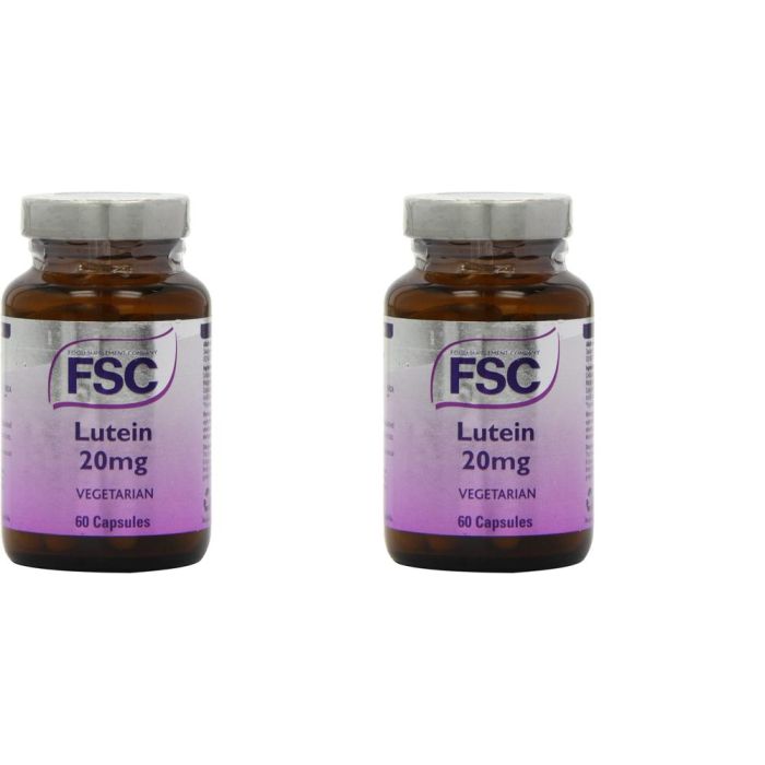 FSC Lutein 20mg 60 Capsules - Pack of 2