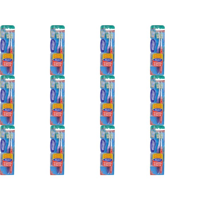 Wisdom Xtra Clean Firm Toothbrush Twin Pack - Pack of 12