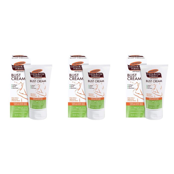 Palmers Cocoa Butter Formula Bust Cream 125g - Pack of 3