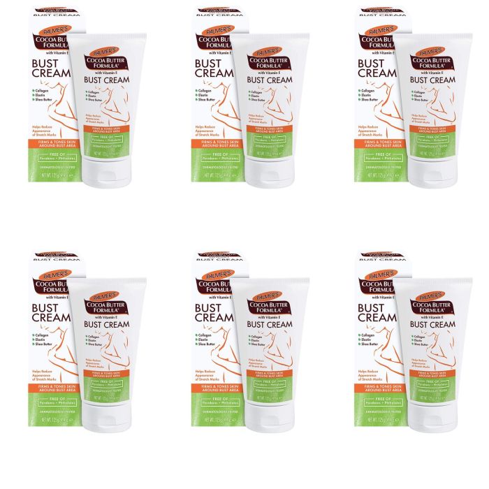 Palmers Cocoa Butter Formula Bust Cream 125g - Pack of 6