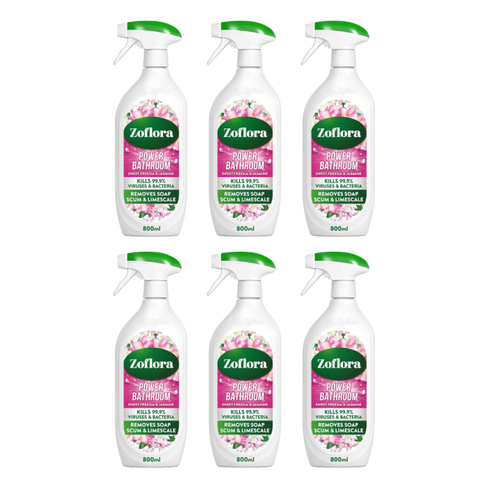 Zoflora Power Bathroom Cleaner Sweet Freesia & Jasmine Spray 800ml