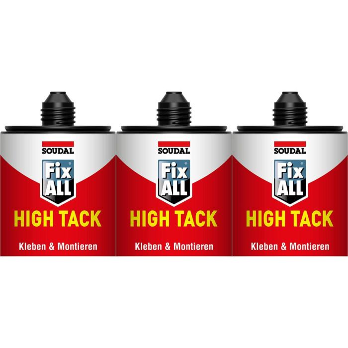 Soudal Fix All White High Tack Sealant Glue - Pack of 3
