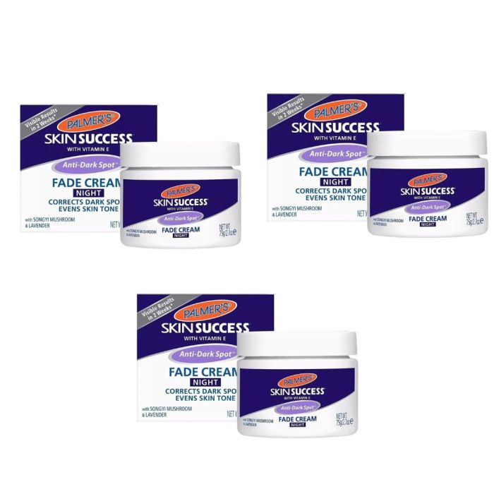 Palmer's Skin Success Anti-Dark Spot Fade Cream Night 75g/2.7oz - Pack of 3
