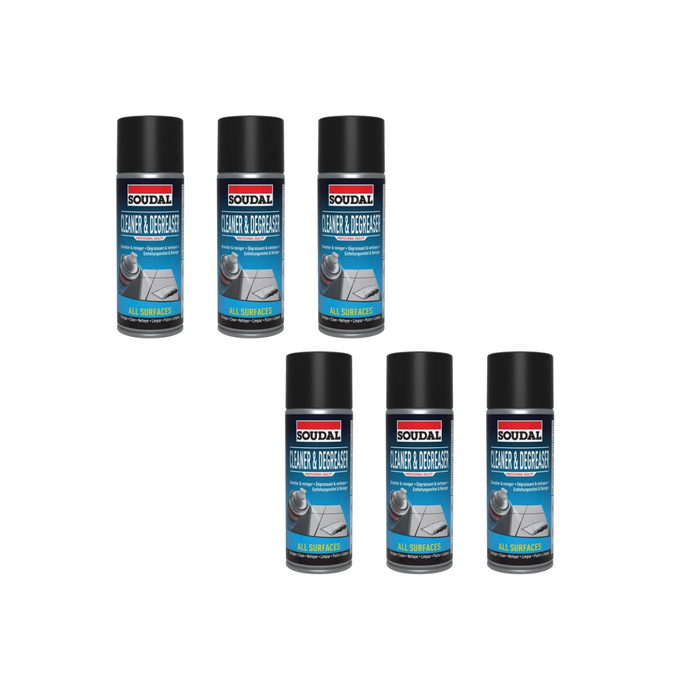 Soudal Cleaner & Degreaser For All Surfaces 400ml - Pack of 6