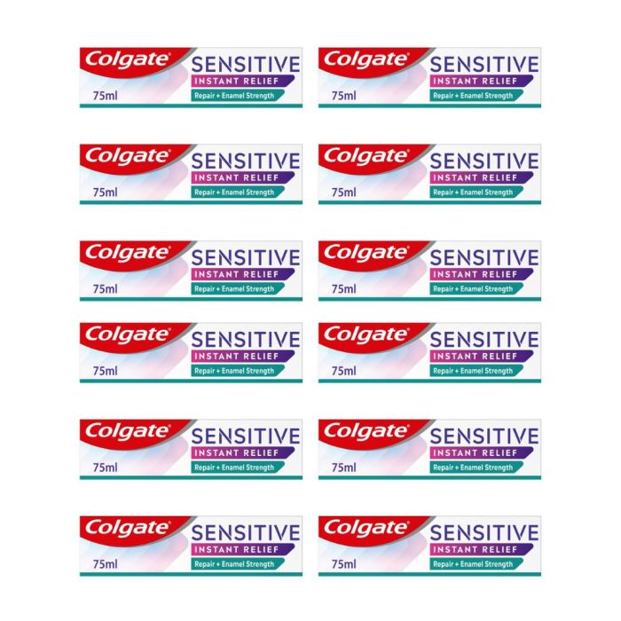 Colgate Sensitive Instant Relief Enamel Repair Toothpaste 75 ml - Pack of 12