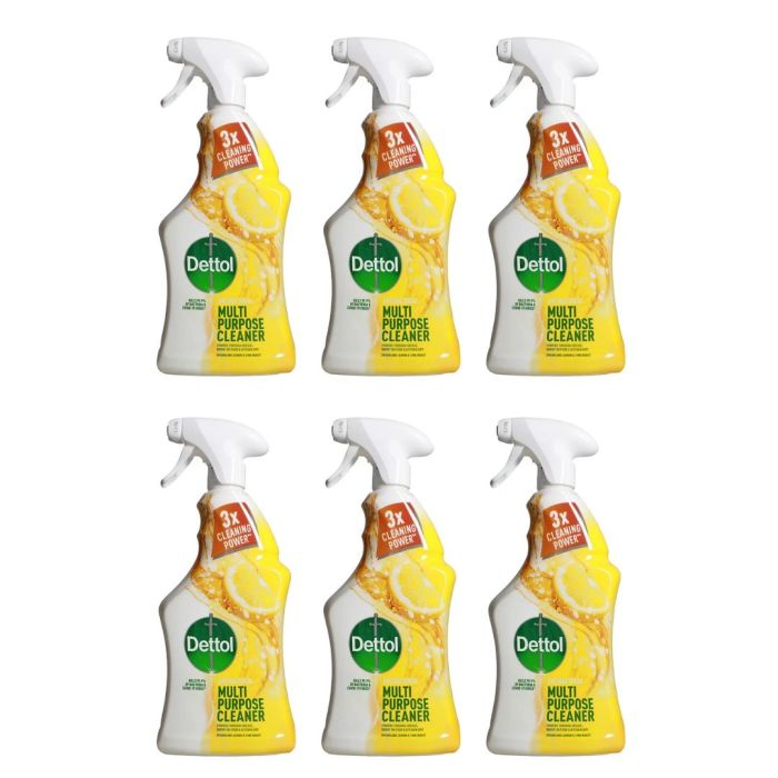 Dettol Floor & Multipurpose Cleaner Disinfectant 4in1 Citrus 750ml  - Pack of 6