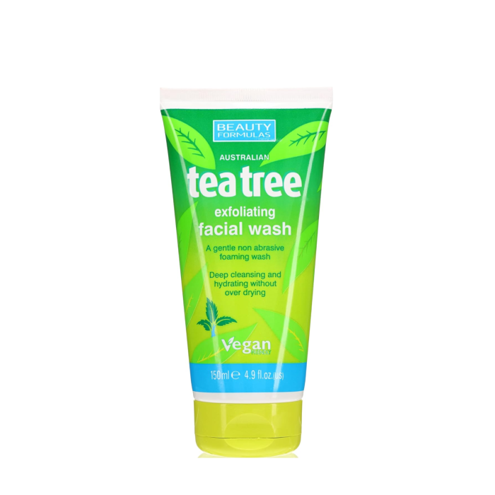 Beauty Formulas Australian Tea Tree Exfoliating Facial Wash 150ml