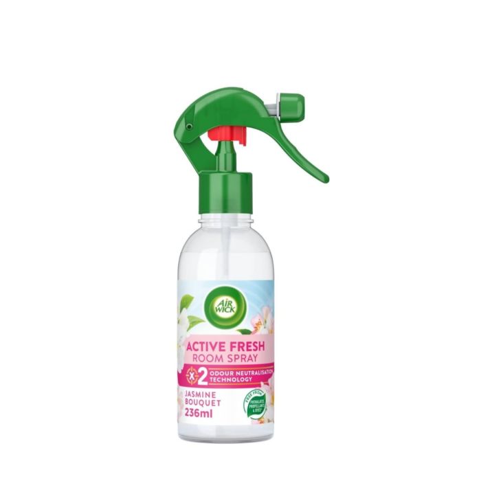 Airwick Active Fresh Jasmine Bouquet air freshener room spray 236ml 
