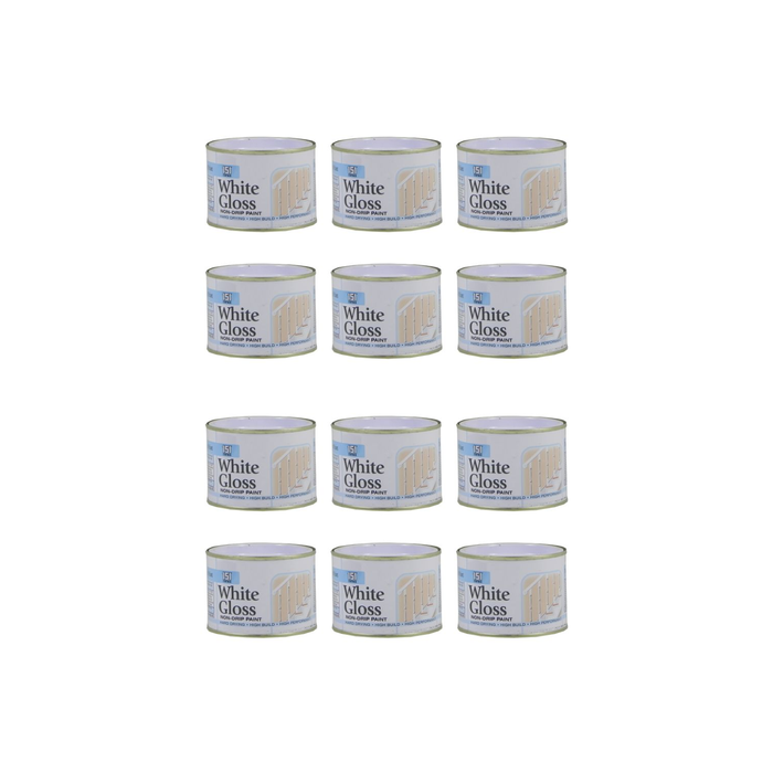 151 Coatings White Gloss Non-Drip Paint Tin 180ML - Pack of 12