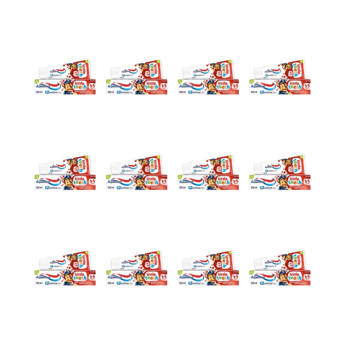 Aquafresh Little Teeth Toothpaste for Kids 3-5 Years 50ml - Pack of 12