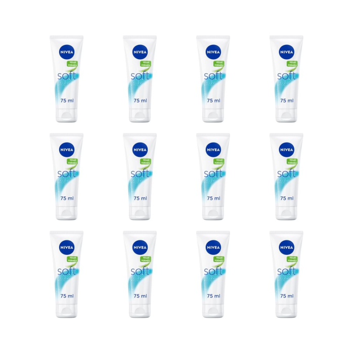 Nivea Soft Intensive Moisturising Creme 75ml - Pack of 12