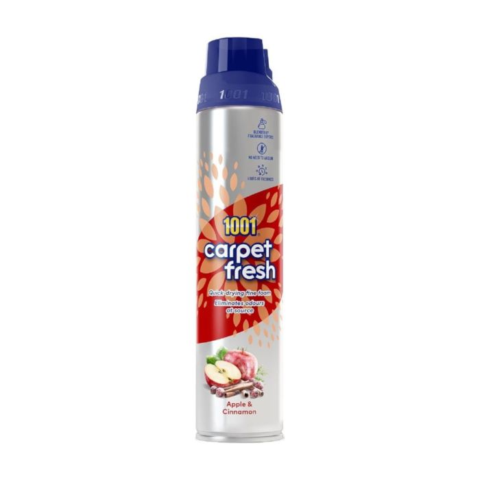 1001 Carpet Fresh Apple & Cinnamon Carpet Foam Freshener 300ml