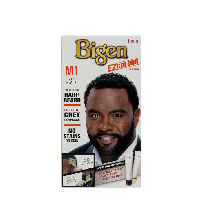 Bigen M1 Jet Black Hair & Beard Colour for Men Pack 1