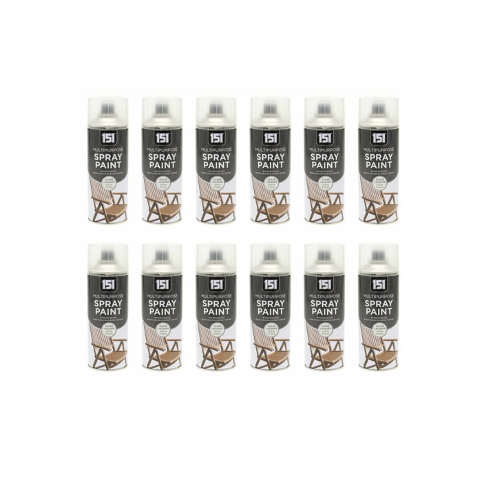 151 Multi Purpose Spray Paint and Clear Lacquer 400ML - Pack of 12