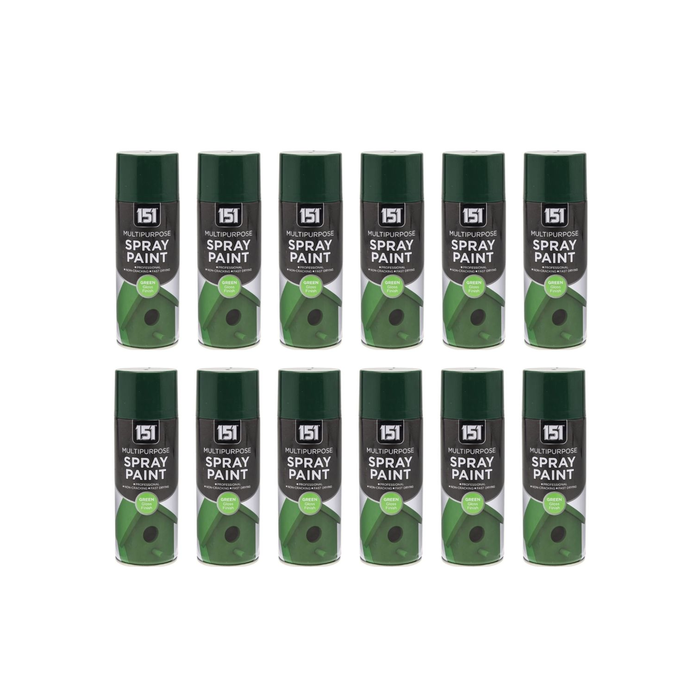 151 Multi Purpose Spray Paint Green Gloss Finish 400ML - Pack of 12
