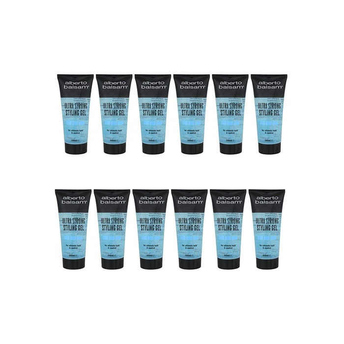 Alberto Balsam Ultra Strong Styling Gel 200ml - Pack of 12