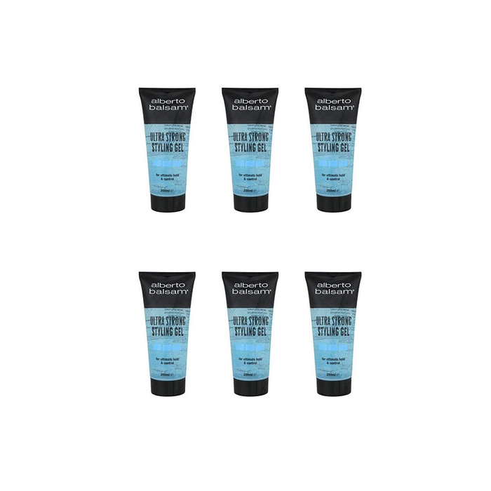 Alberto Balsam Ultra Strong Styling Gel 200ml - Pack of 6