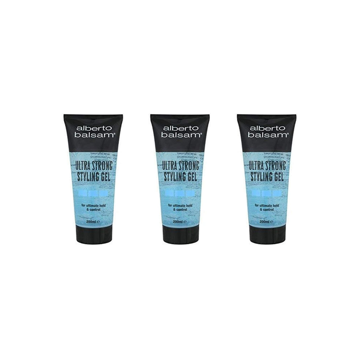 Alberto Balsam Ultra Strong Styling Gel 200ml - Pack of 3