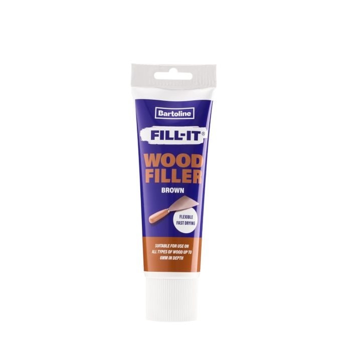 Bartoline Ready Mixed Wood Filler Tube Brown 330g