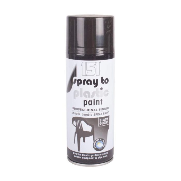 151 Black Gloss Professional Spray Paint For Plastic 400ML