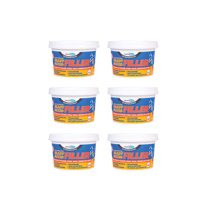 Bond It Decorators Range Multi-Purpose Ready-Mixed Filler White 750g - Pack of 6