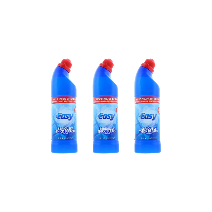 Easy Seriously Thick Bleach Original 750ml - Pack of 3