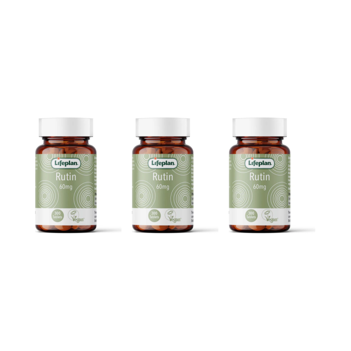 Lifeplan Rutin 60mg 300 Tablets - Pack of 3
