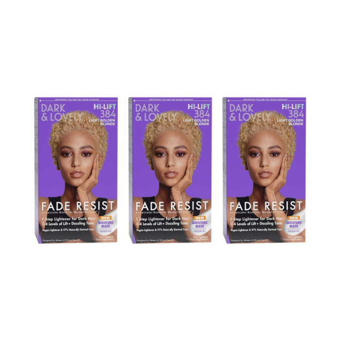 Dark & Lovely Color 384 Light Golden Blonde - Pack of 3