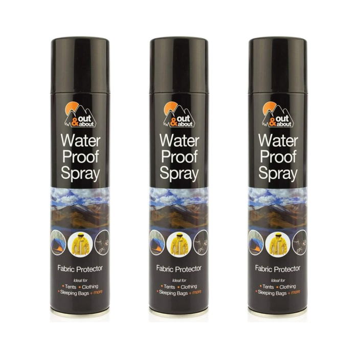 Out & About Waterproof Spray Fabric Protector 300ml - Pack of 3